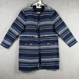 Vineyard Vines Dream Weave Yard Dyed Striped Woven Jacket Womens size Large